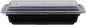 BLACK BASE RECTANGULAR CONTAINER WITH LID 150 PCS - CTN (IDO)