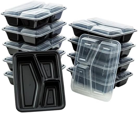 3 PARTITION CONTAINER WITH LID 150- PCS - CTN (IDO)
