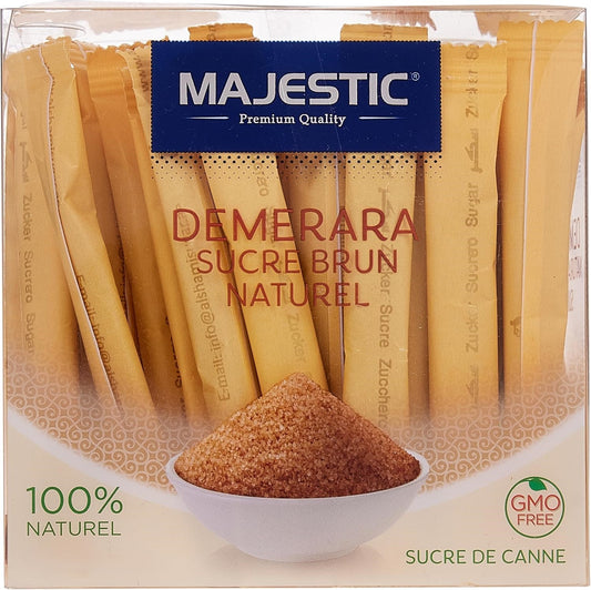 SUGAR MAJESTIC BROWN 70 TUBES X 5 GM / 350 GM - PKT (IDO)