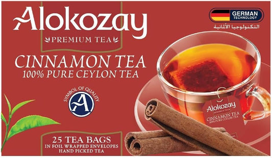 TEA BAGS  ALOKOZAY CINNAMON 25 BAGS  - PKT (IDO)