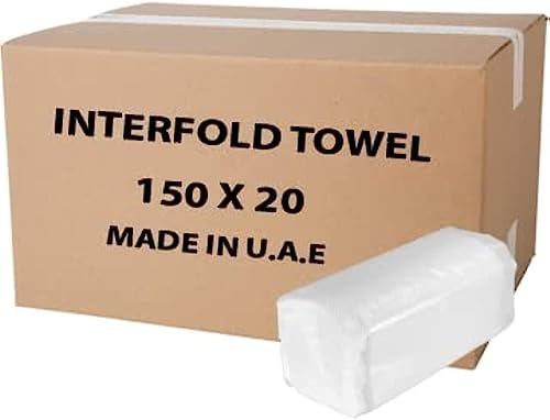 INTERFOLD FINE 2 PLY 20 PKTS X 150 PCS  = 3000 SHEETS -CTN (IDO)