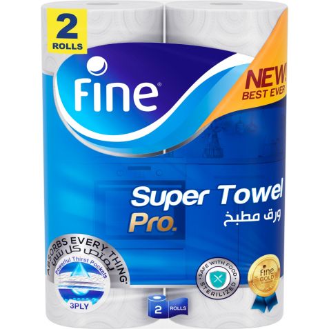 KITCHEN TOWEL FINE / 2 ROLLS - PKT (IDO)