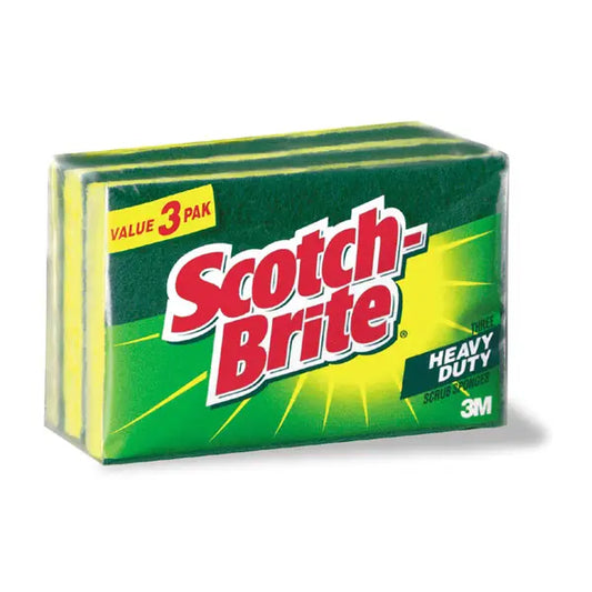 DISHWASH SPONGE SCOTCH BRITE 3 PCS - PKT (IDO)