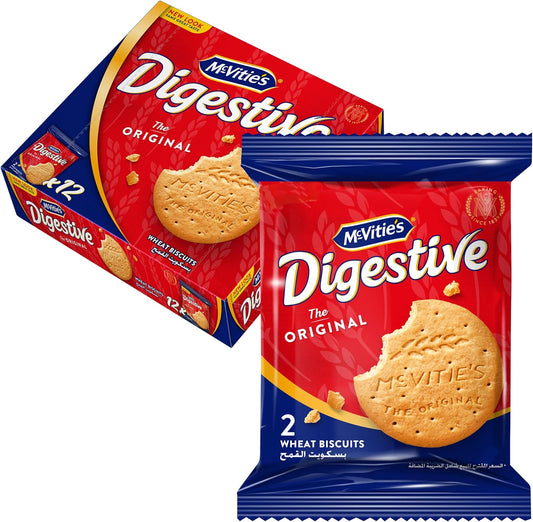 MCVITIES DIGESTIVE ORIGINAL 29.4 GMS x 12 PKTS - BOX (IDO)