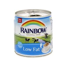 CANNED MILK RAINBOW LOW FAT 160 ML - PCS (IDO)