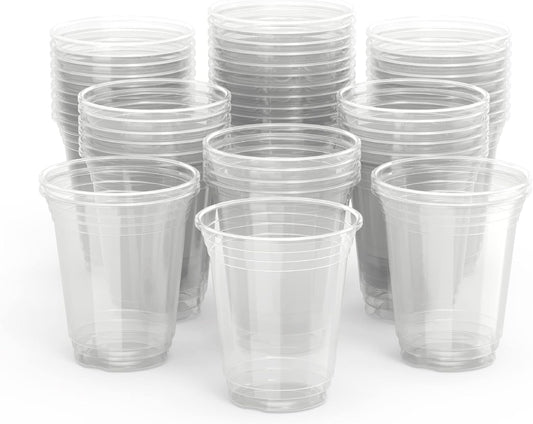 PLASTIC CLEAR CUP 8 OZ 50 PC -  PKT (IDO)