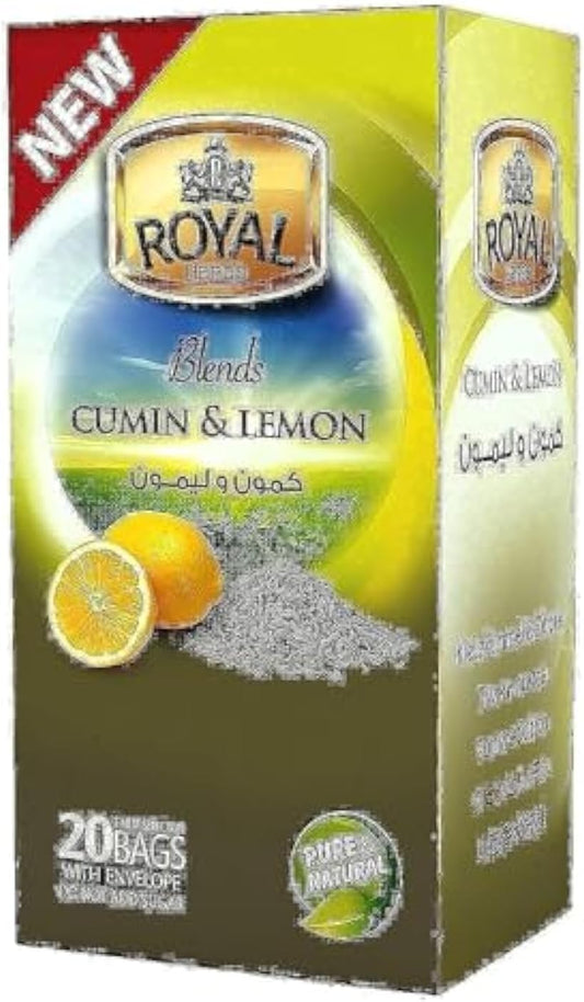 TEA BAGS ROYAL CUMIN & LEMON 20 BAGS- PKT (IDO)