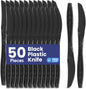 Plastic Knife Black 20x50s(Fedex)