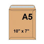 Envelope Brown A5 10"x7" 50 Pcs - Pkt (SRG)