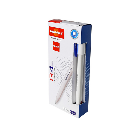 Unimax Point07 Ball Pen Blue 12 Pcs - Pkt (SRG)