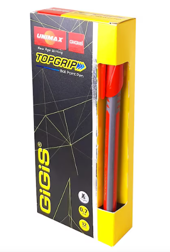 Unimax Point07 Ball Pen Red 12 Pcs - Pkt (SRG)