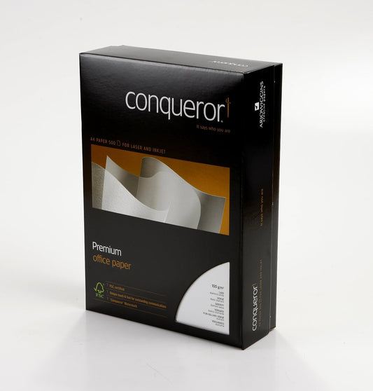 Conqueror A4 Paper Brilliant White Laid 100Gsm 500 Sheet - Pkt (SRG)