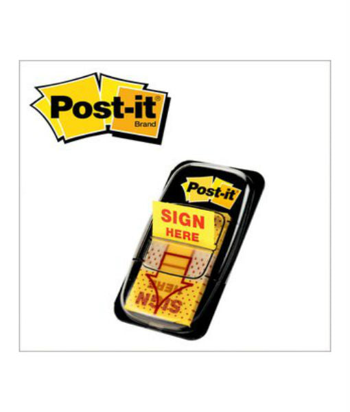 Post It Sign Here Pad 3M 680-9 - Pcs (SRG)
