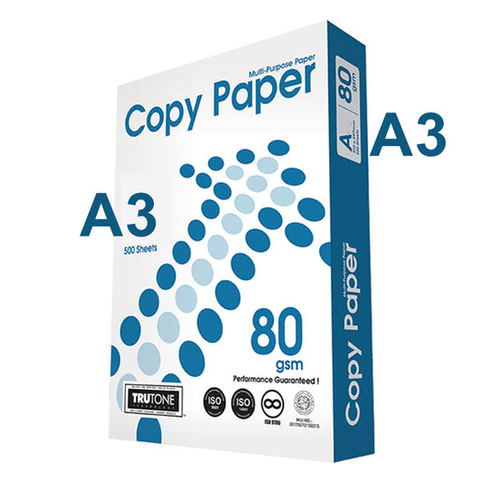 A3 Copy Paper 80 Gsm 500 Sheet - Ream (THREADS)