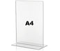 Acrylic Sign Holder A4 T Shape - Pcs (THREADS)