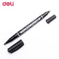 Deli Twin Marker U10420 Black - Pcs (THREADS)