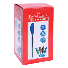 Faber Castell Ball Pen Blue 0.7 50Pcs - Pkt (THREADS)
