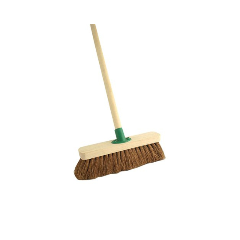 BROOM COCO BROWN WITH STICK 12 INCH PCS (MASOOD)