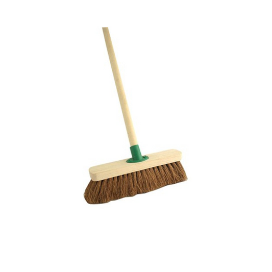 BROOM COCO BROWN WITH STICK 12 INCH PCS (MASOOD)