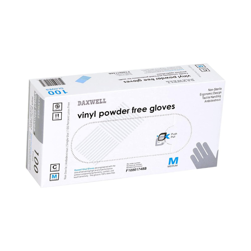 VINYL GLOVES MEDIUM 100 PCS - PKT (ACWA)