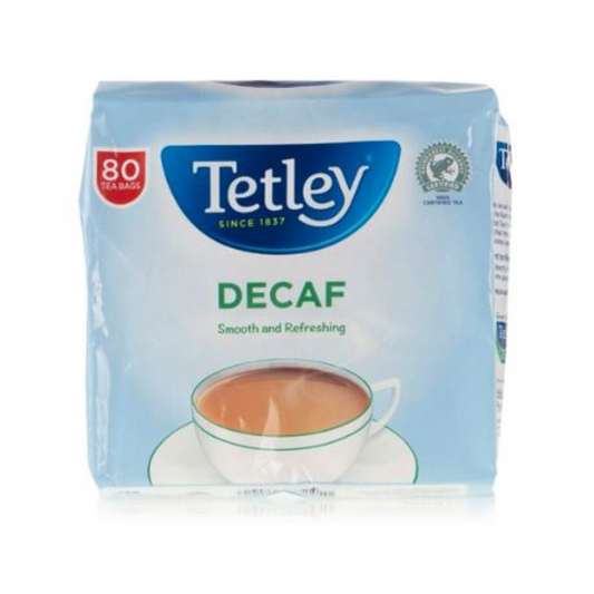 TETLEY DEFCAFINATED TEA 80 BAGS - PKT (FIRST HOMES)
