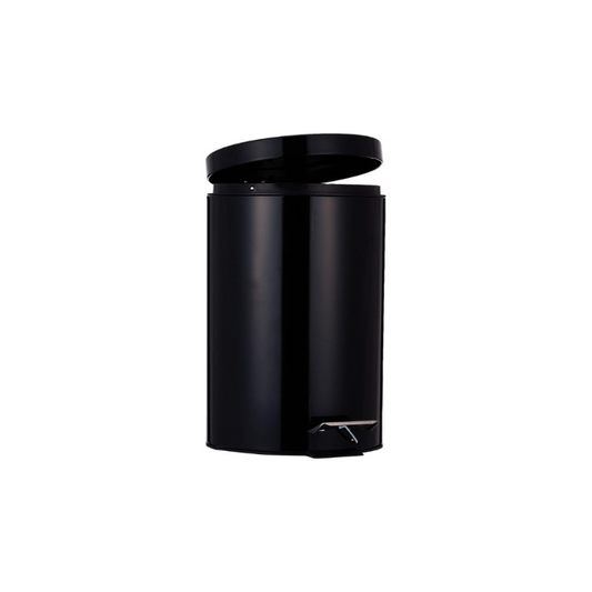PEDAL BIN STEEL MATTE BLACK 30 LITER - PCS (THREADS)