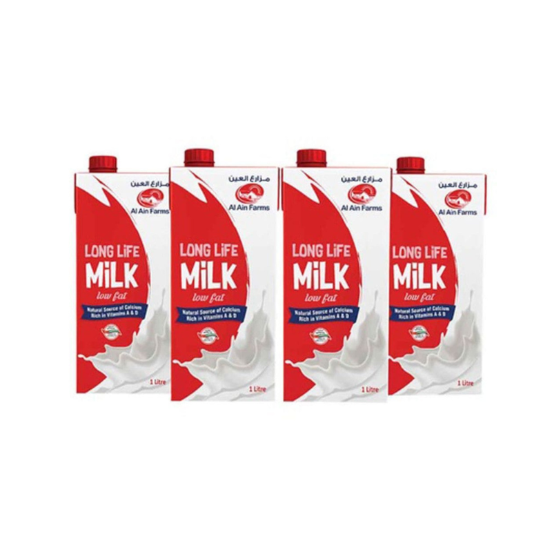 LONGLIFE MILK AL AIN LOW FAT 1 LITER - PCS (ACWA)