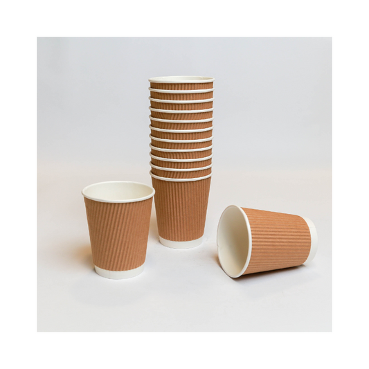 PAPER RIPPLE CUP 8 OZ 500 PCS - CTN (ACWA)