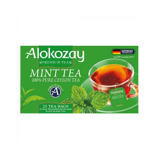 TEA BAG  ALOKOZAY MINT 25 BAGS - PKT (FIRST HOMES)