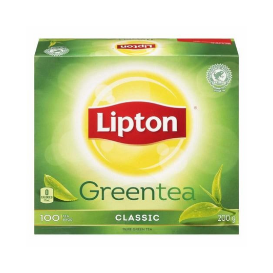 TEA BAGS LIPTON GREEN 100 BAGS  - PKT (ACWA)