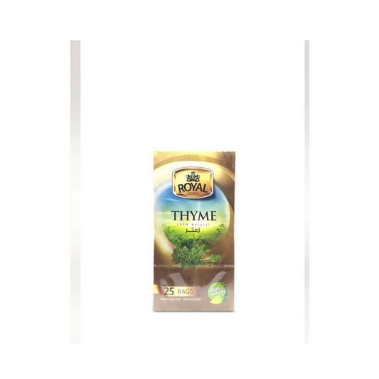 TEA BAGS ROYAL ZATAAR THYME 25 BAGS  - PKT ( DETECH)