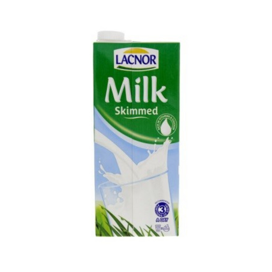 LONGLIFE MILK LACNOR SKIMMED 1 LITER - PCS (FIRST HOMES)