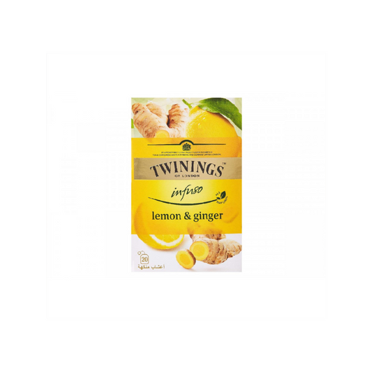 TEA BAG TWININGS INFUSO LEMON GINGER 20 BAGS - PKT (ACWA)