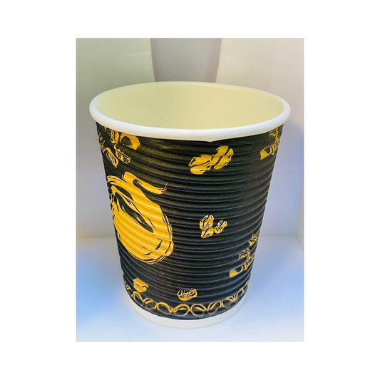 PAPER RIPPLE CUP 4 OZ 25 PCS - PKT (FAB)