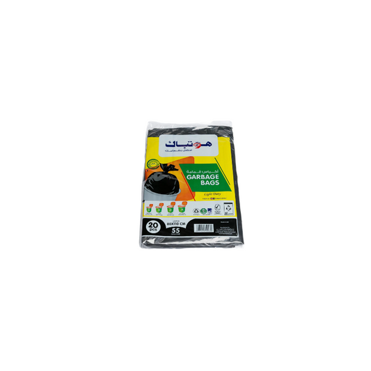 GARBAGE BAG BLACK HD MAPCO 80 CM X 110 CM 10 BAGS - PKT (MASOOD)