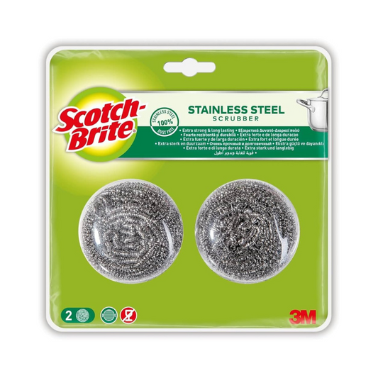 DISHWASH STEEL WOOL SCOTCH BRITE 2 PCS - PKT (DETECH)