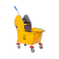 SINGLE MOP BUCKET TROLLEY WITH WRINGER / 32 LITER (PLC)