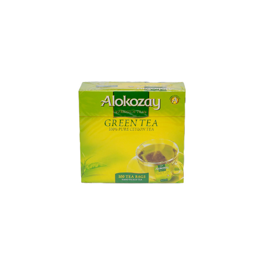 TEA BAGS ALOKOZAY GREEN 100 BAGS  - PKT (IDO)