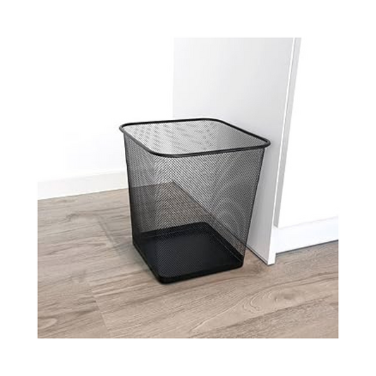 Wire Mesh Dust Bin Black  - Pcs (MASOOD)