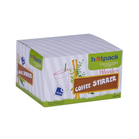 WOODEN STIRRER 6 INCH 1000 PC -  PKT (MASOOD)