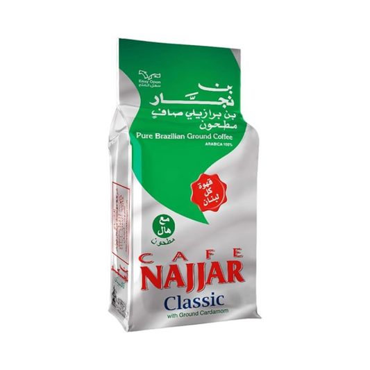 POWDER ARABIC COFFEE  NAJJAR GREEN  450 GM - PKT (EMIRATES PRECAST)