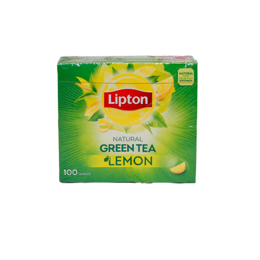 TEA BAGS LIPTON GREEN LEMON 100 BAGS  - PKT (IDO)