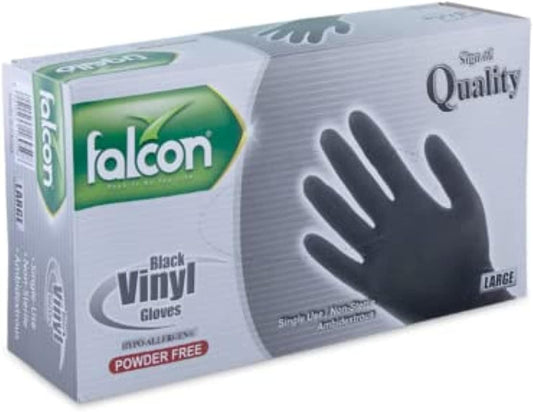 VINYL GLOVES LARGE 100 PCS - PKT (THREADS)