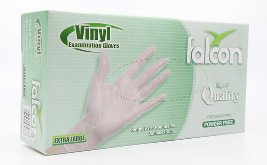 VINYL GLOVES XTRA LARGE 100 PCS - PKT (THREADS)
