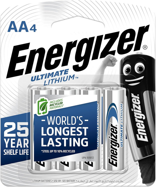 ENERGIZER BATTERIES AA  4PC - PKT (THREADS)