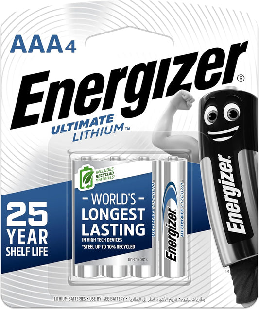 ENERGIZER BATTERIES AAA 4PC - PKT (THREADS)