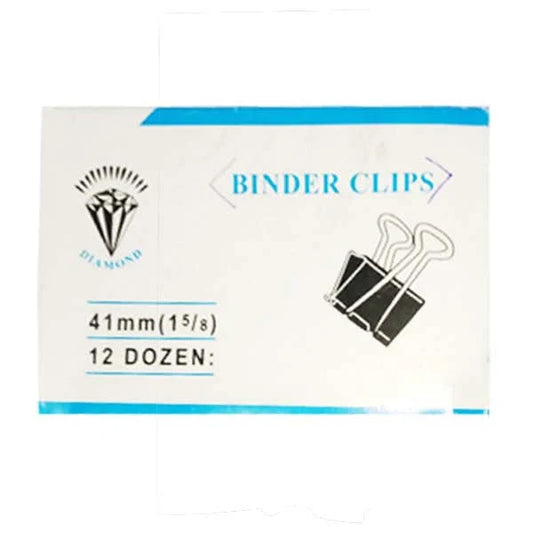 Binder clip 2" 50mm 12 Pcs - Pkt ( THREADS)